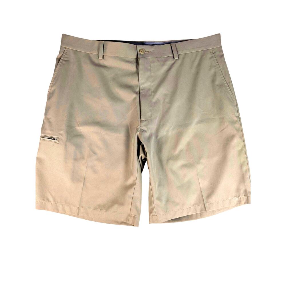 Champions Tour Men's Tan Beige Golf Shorts Gripper‎ Waistband Size 38 Comfort